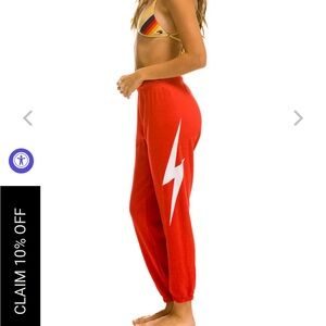 Aviator nation bolt sweatpants - size M